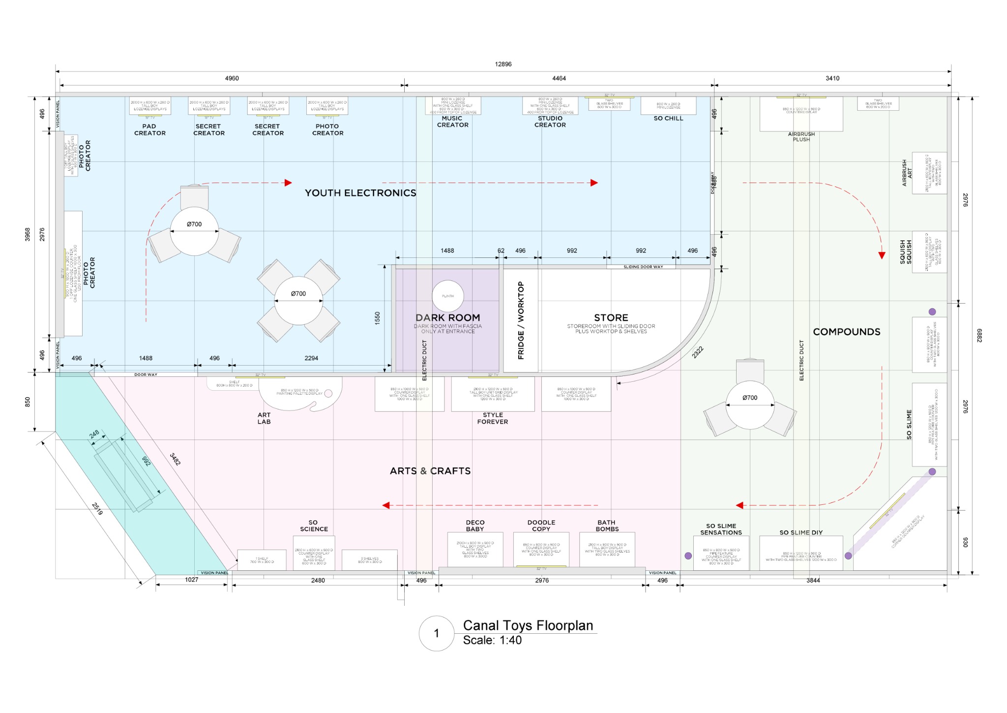Canal Toys — Floorplan · Technical Drawing