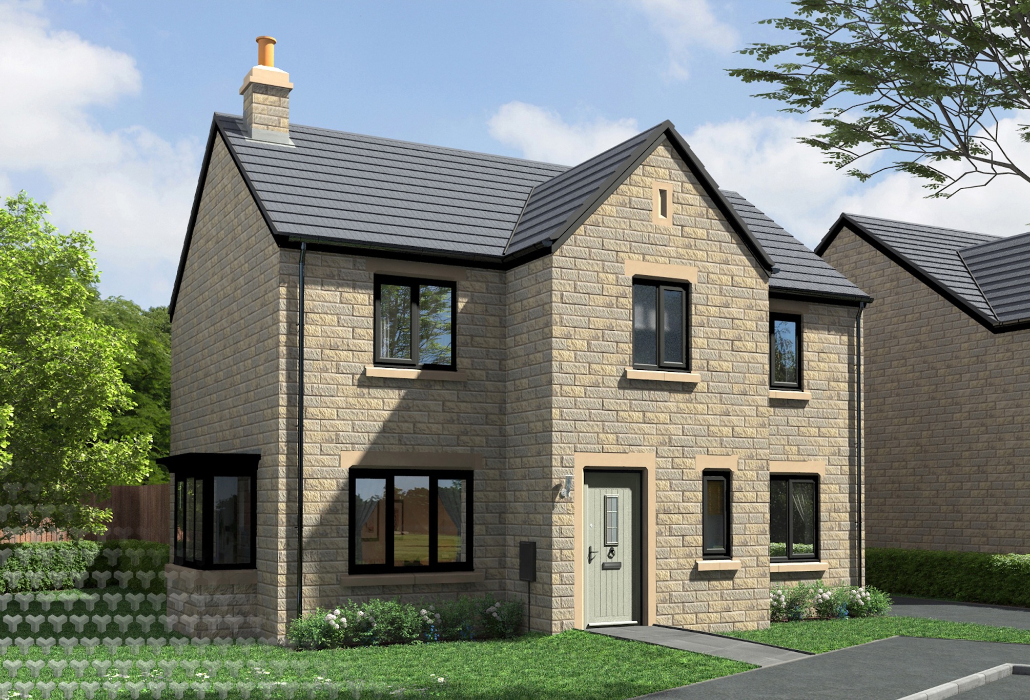 Haversham Bay house type at High Hill View — residential exterior CGI
