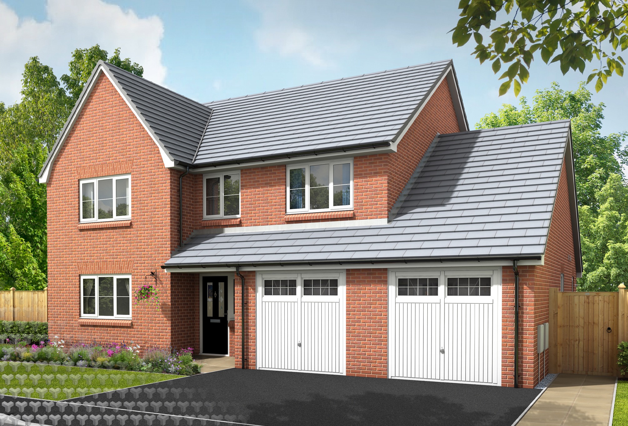Elm at Kingsley Manor — residential exterior CGI