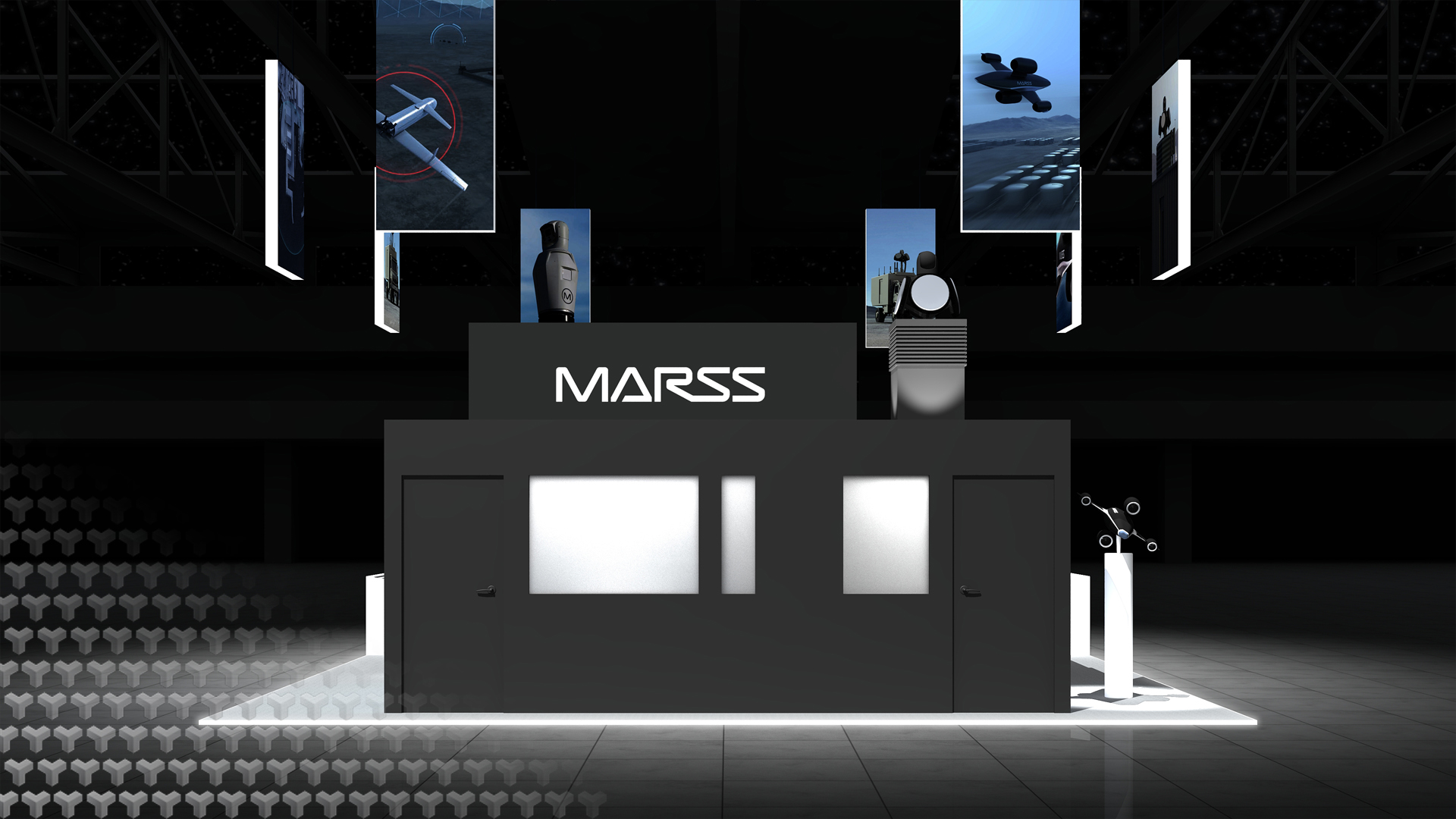 MARSS exhibition design — back view