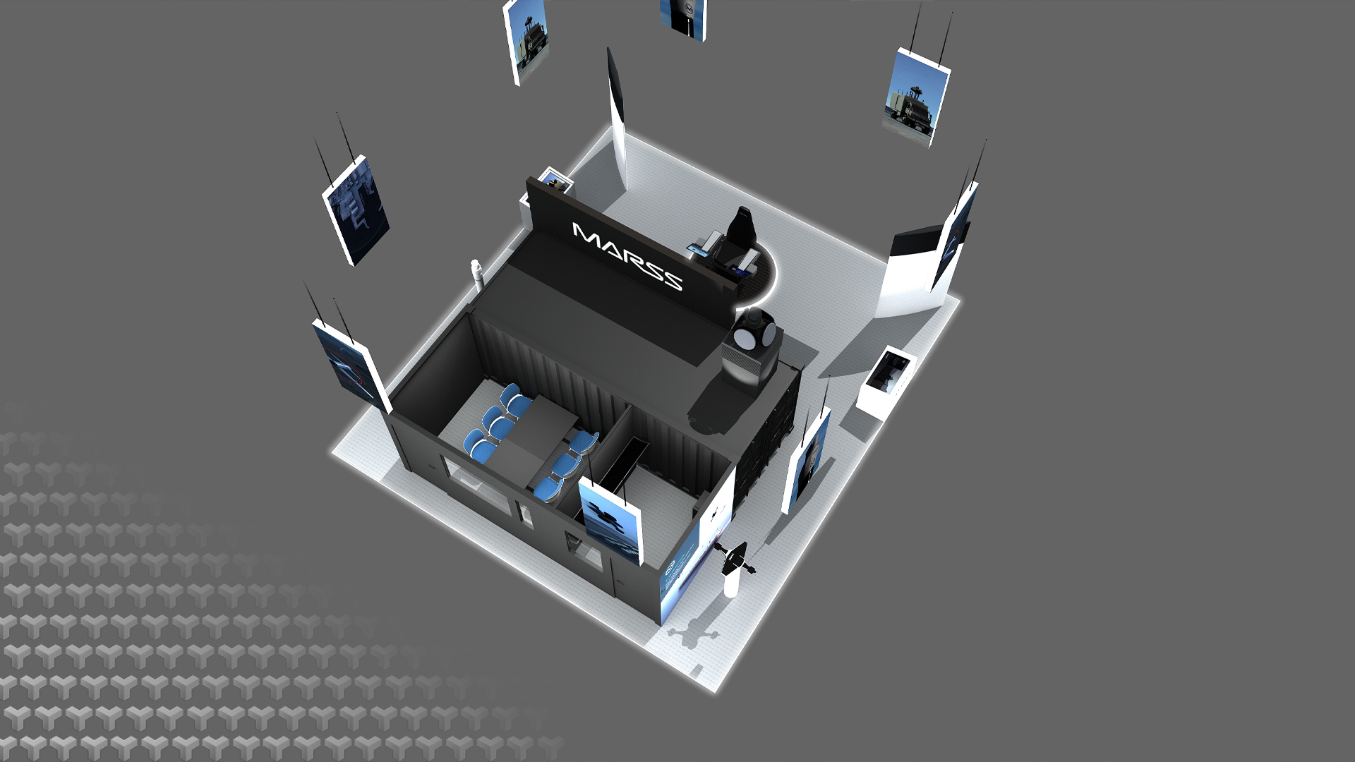 MARSS exhibition design — top down view