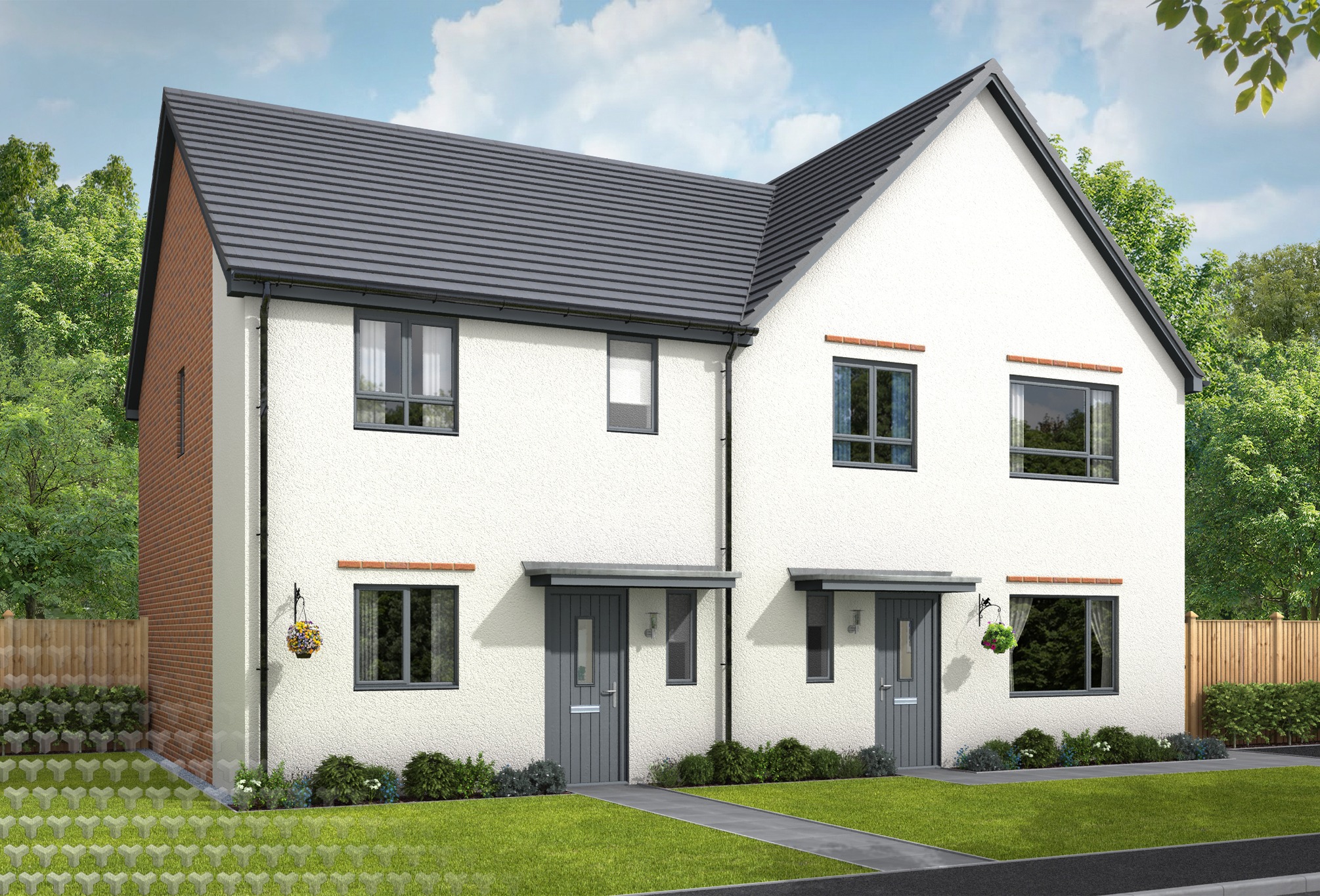 Lapwing Modern at Moss Nook — residential exterior CGI