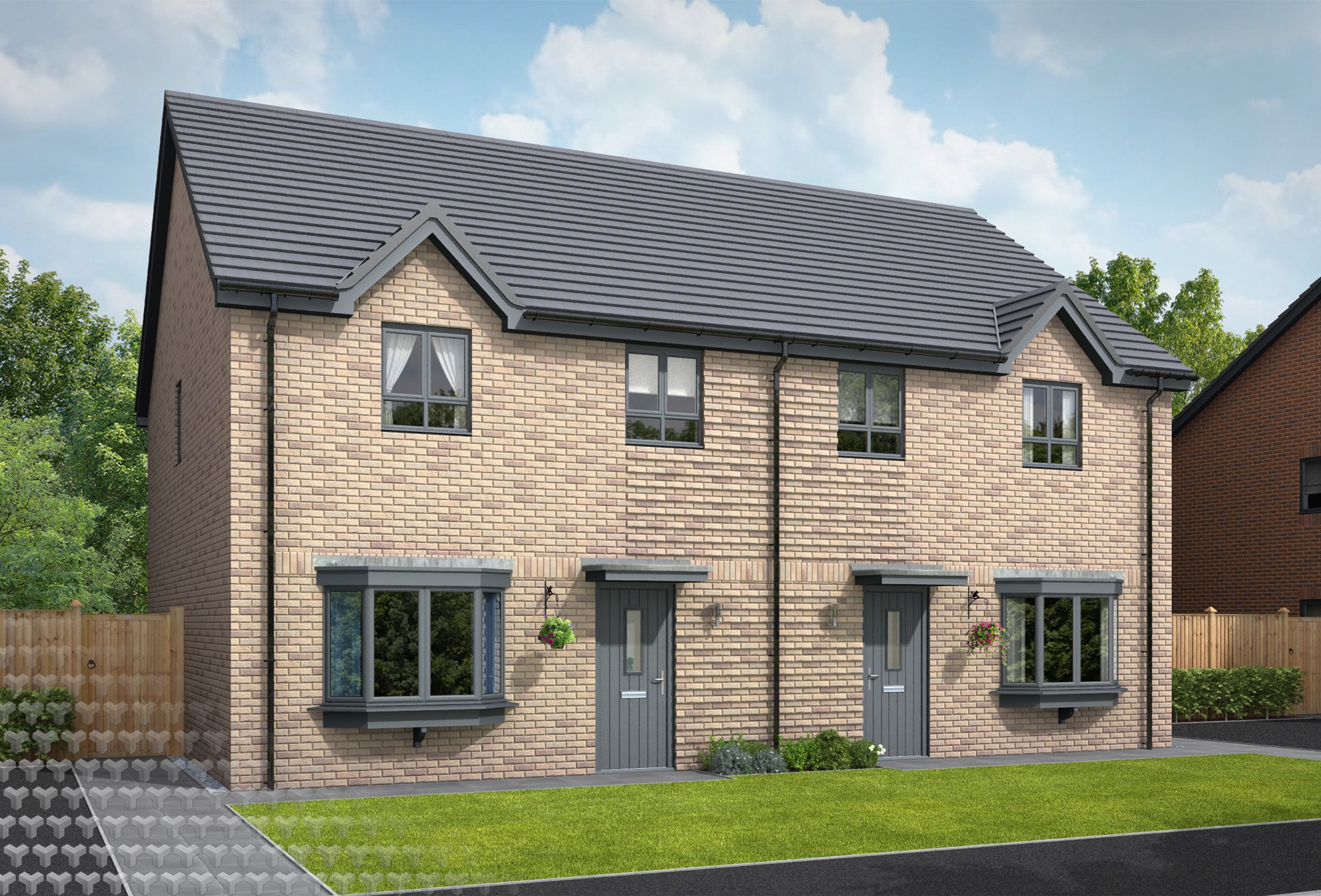 Rosefinch Modern at Moss Nook — residential exterior CGI