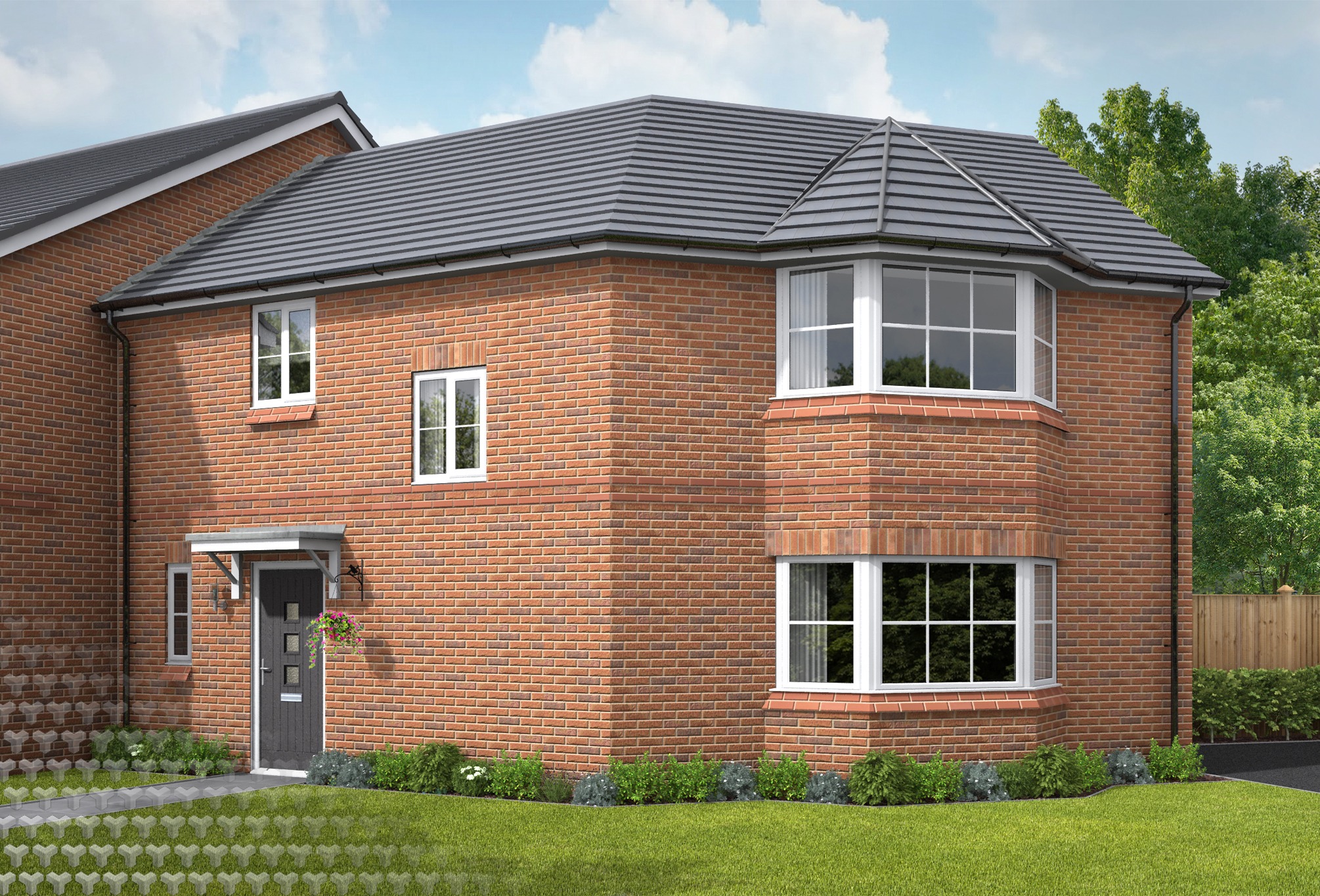 Starling Masonry at Moss Nook — residential exterior CGI