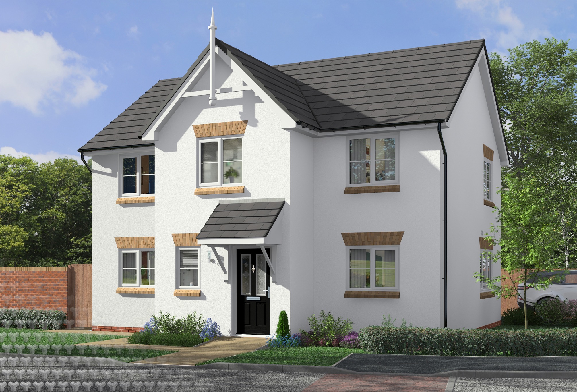 Hornbeam at Shropshire Heights — residential exterior CGI