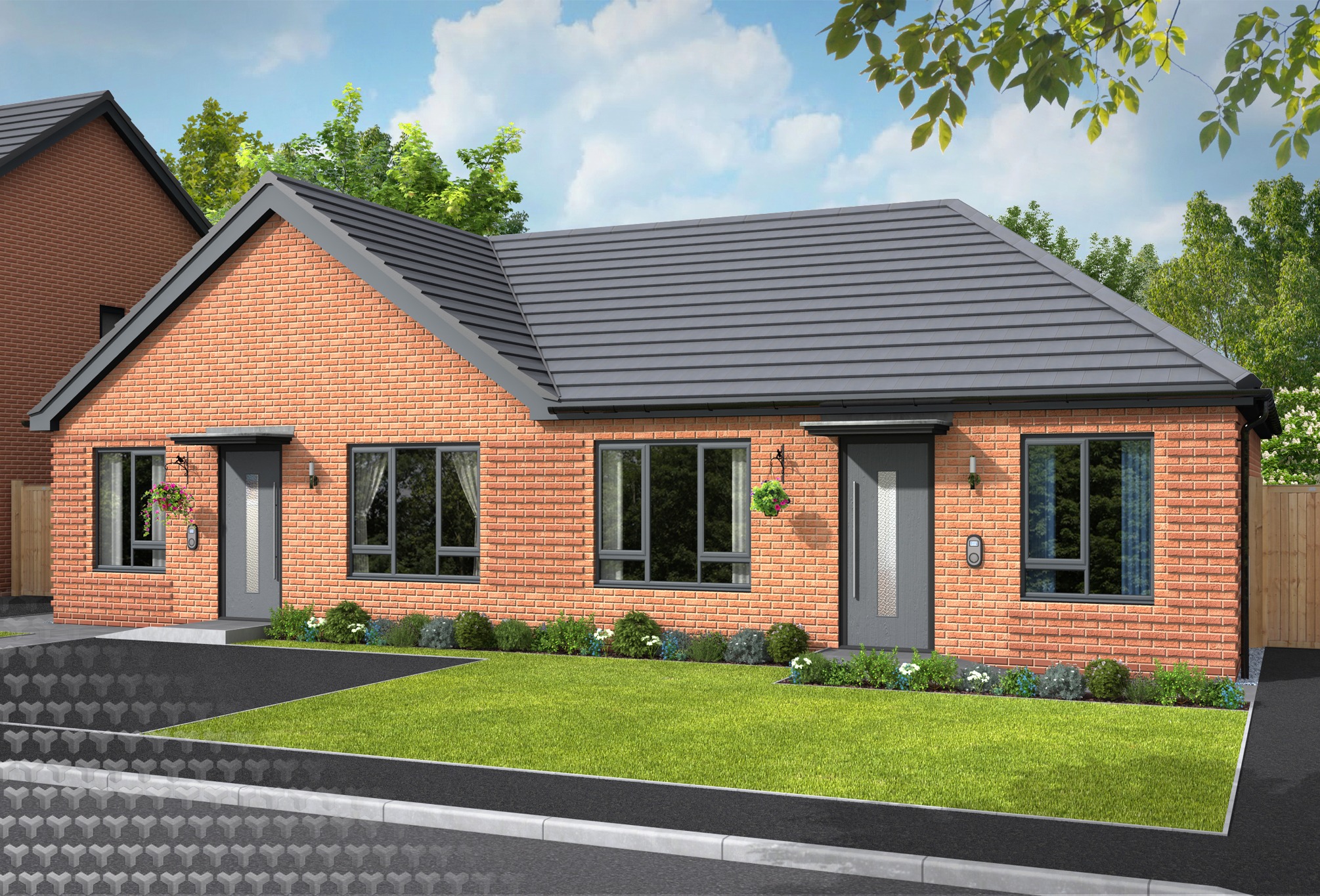 Bungalow at The Glassworks — residential exterior CGI
