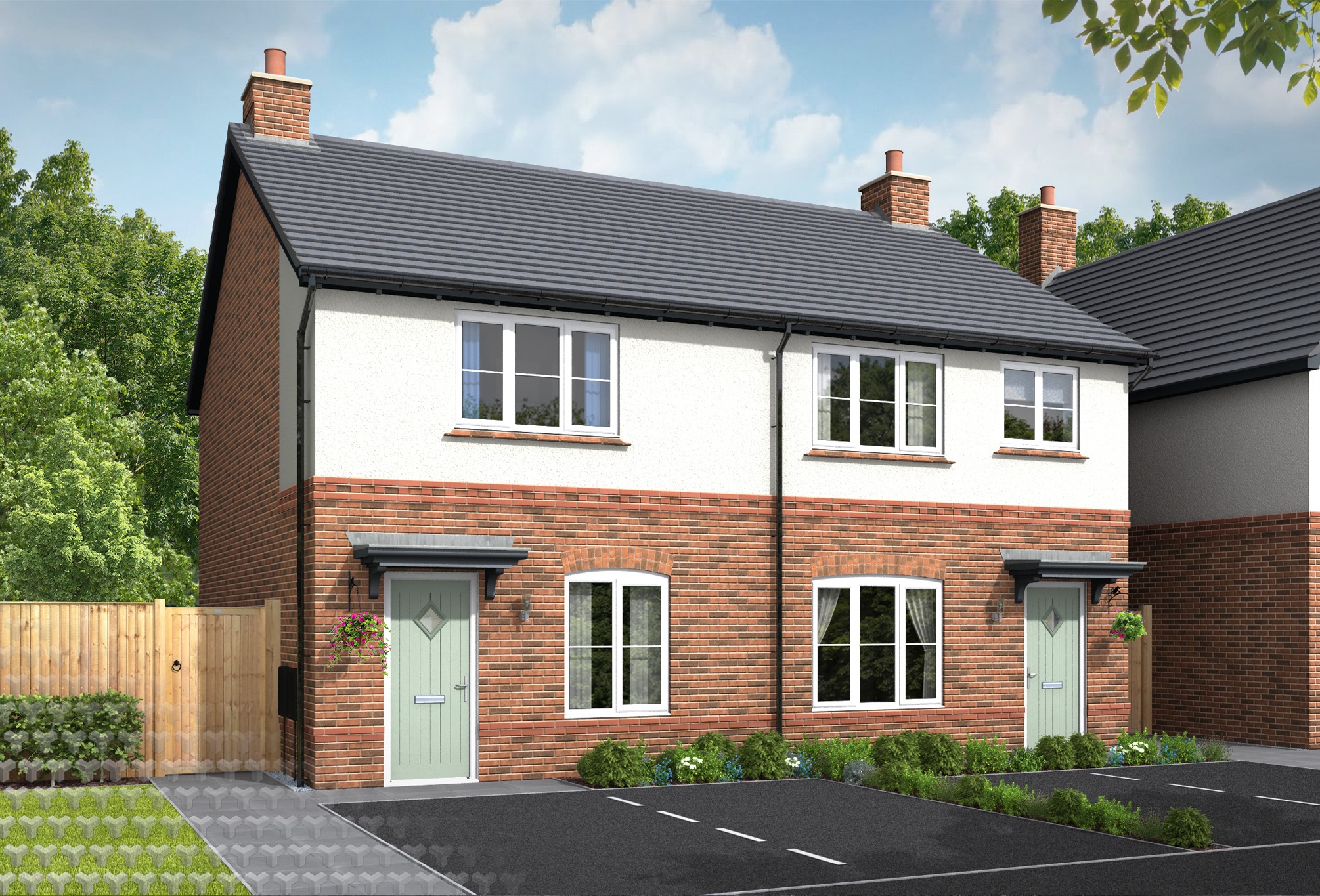 Astbury at The Oaks — residential exterior CGI